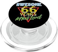 Impresionantes 66 años, 66 años de juegos retro y diseño de nivel superior PopSockets PopGrip para MagSafe