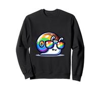 Impresionantes gafas de sol de arco iris lindo caracol Sudadera