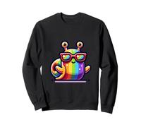 Impresionantes gafas de sol de arco iris lindo caracol Sudadera