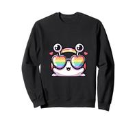 Impresionantes gafas de sol de arco iris lindo caracol Sudadera