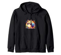 Impresionantes gafas de sol de arco iris lindo caracol Sudadera con Capucha