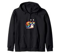 Impresionantes gafas de sol de arco iris lindo caracol Sudadera con Capucha
