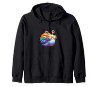 Impresionantes gafas de sol de arco iris lindo caracol Sudadera con Capucha