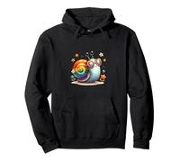 Impresionantes gafas de sol de arco iris lindo caracol Sudadera con Capucha