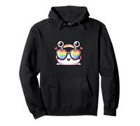 Impresionantes gafas de sol de arco iris lindo caracol Sudadera con Capucha