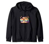 Impresionantes gafas de sol de arco iris lindo caracol Sudadera con Capucha