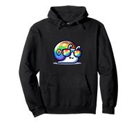 Impresionantes gafas de sol de arco iris lindo caracol Sudadera con Capucha