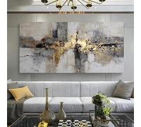 Impresiones abstractas modernas en negro sobre lienzo, pintura artística para decoración de pared para sala de estar, dormitorio, obra de arte para el hogar (60 x 85 cm)