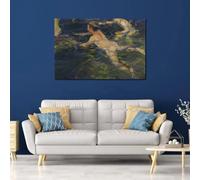 Impresiones artísticas de playa sobre lienzo, pintura de Joaquín Sorolla, pintura impresionista de paisaje marino, obra de arte moderna de verano para pasillo (30 x 45 cm)