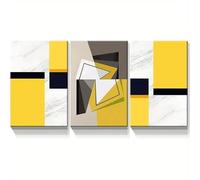 Impresiones artísticas minimalistas modernas en lienzo: decoración de pared con un vibrante estilo pictórico para sala de estar, dormitorio, oficina y hogar 75x110cm(30x44inch)x3 Sin marco