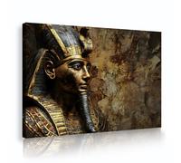 Impresiones de arte de pared en lienzo del antiguo faraón egipcio Imagen temática histórica misteriosa Obra de arte de pintura única para Decor del hogar de la sala de estudio 65x100cm Marco interior