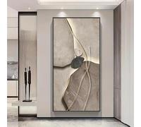 Impresiones de arte de pared moderno Art Decó, lienzo de estilo clásico para sala de estar, dormitorio, aula, restaurantes (55 x 110 cm)
