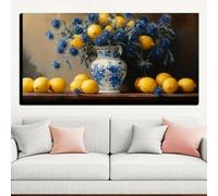 Impresiones de arte de pared moderno, paisaje natural, pintura al óleo vintage, imagen para sala de estar, dormitorio, oficina, decoración del hogar (60 x 120 cm/sin marco)