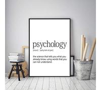 Impresiones de definición de psicología Cuadro de arte de pared moderno Cuadro de lienzo Póster Psicólogo Psicología Decoración de oficina 13.8"x19.6" (35x50cm) Sin marco
