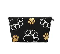Impresiones de Patas de Perro Sories Impresas, Bolsa de artículos de tocador Bolsa de Maquillaje Bolsa de cosméticos Bolsa de artículos de tocador de Viaje portátil