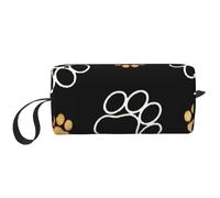 Impresiones de Patas de Perro Sories Impresas, Bolsa de Maquillaje Bolsa de cosméticos Bolsa de artículos de tocador de Viaje portátil Bolsa de Maquillaje