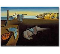 Impresiones en lienzo 50x70 cm Sin marco Salvador Dali Reloj de memoria Persistencia Surrealismo Pintura Grabado Decoración de la sala de estar