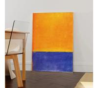 Impresiones en lienzo de Mark Rothko, póster abstracto multicolor para pared, sala de estar, dormitorio, entrada, cafetería, decoración moderna para el hogar (50 x 70 cm/sin marco)