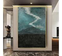 Impresiones en lienzo de obras de arte abstractas, arte mural, póster moderno para sala de estar, decoración del hogar (40 x 60 cm/sin marco)