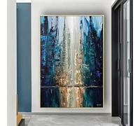 Impresiones en lienzo de obras de arte abstractas, arte mural, póster moderno para sala de estar, decoración del hogar (40 x 60 cm/sin marco)