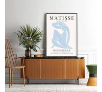 Impresiones en lienzo del Mercado de Flores Azules de Henri Matisse, pósteres abstractos de arte mural, pintura nórdica para decoración de sala de estar (70 x 100 cm/sin marco)