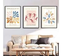 Impresiones en lienzo, pintura abstracta, elegante, jarrón contemporáneo, bohemio, minimalista, póster, arte de pared, imágenes para decoración de dormitorio (40 x 55 cm, 3 piezas)