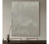 Impresiones en lienzo, pintura con efecto visual, arte abstracto Wabi-Sabi, arte de pared zen japonés, pigmento natural, decoración minimalista (70 x 100 cm, sin marco)