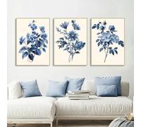 Impresiones en lienzo, pintura de herbolario, hojas de hierbas, póster, arte de pared, decoración moderna para dormitorio, cocina, sala de estar, hogar (60 x 80 cm, 3 piezas)