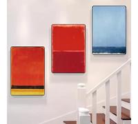 Impresiones en lienzo, pintura de Mark Rothko, póster clásico vintage, arte HD, pared, estilo nórdico para sala de estar, decoración del hogar, 60 x 90 cm, 3 piezas, sin marco