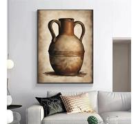 Impresiones en lienzo, pinturas, imágenes artísticas, decoración del hogar, huevos en un arco de madera, frutas, granja, cocina, carteles, país, 60 x 90 cm, sin marco