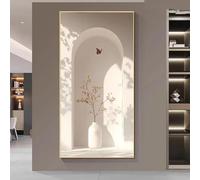 Impresiones modernas sobre lienzo, pintura abstracta, jarrón, bodegón, sala de estar, dormitorio, póster decorativo (80 x 160 cm)