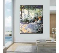 Impresiones modernas sobre lienzo Pintura al óleo Deliciosa Soledad de Frank Bramley Arte de pared Decoración Arte impresionista Lienzo Decoración del hogar 60x80cm Sin marco