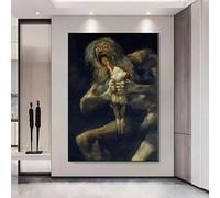 Impresiones modernas sobre lienzo, pintura artística de Francisco Goya, póster de caligrafía para pared, para sala de estar, oficina, decoración del hogar (70 x 100 cm/sin marco)
