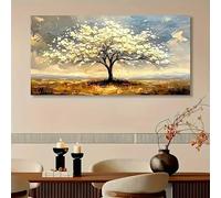Impresiones modernas sobre lienzo, pintura del árbol de la vida, póster, arte decorativo para el hogar, habitación, oficina, interior (50 x 100 cm)