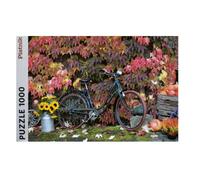 Piatnik- Puzzle de 1000 Piezas, Estampado de otoño con Bicicleta Retro (5582)