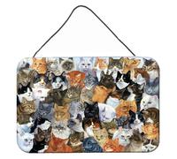 """"Impresiones para colgar en la pared o la puerta de Caroline's Treasures Cats Galore BDBA0414DS812 8HX12W""""