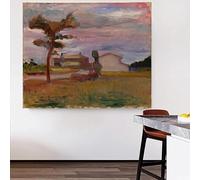 Impresiones sobre lienzo, pintura al óleo, impresionismo, paisaje corso de Henri Matisse, estilo nórdico, para decoración del hogar (40 x 60 cm, sin marco)