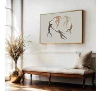 Impresiones vintage de Matisse sobre lienzo, póster, galería, arte de pared, recortes, exposición para sala de estar, oficina, decoración del hogar (60 x 80 cm/sin marco)