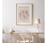 Impresiones y pósteres bohemios abstractos de Matisse, líneas, caras, hojas de coral, pinturas minimalistas en lienzo, arte de pared, decoración del hogar (70 x 100 cm/sin marco)