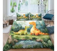 Impreso En 3D Dinosaurios Juego De Cama De con Cierre De Cremallera Funda De Almohada Funda De Edredón Microfibra Double(200x200cm)