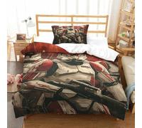 Impreso En 3D Star Wars Juego De Cama De con Cierre De Cremallera Funda De Almohada Juego De Funda De Edredón Microfibra Single(135x200cm)
