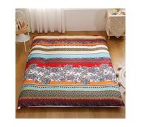 Impreso Funda De Colchón Futón con Cremallera, Algodón Suave Extraíble Protector De Colchón Cubierta De Polvo para Twin Full Queen King Japonés Colchón Futón-B-120X200cm