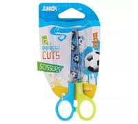 Impreso Junior: Tijeras escolares con diseño de balón de fútbol