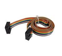 Impresora 3D 10 Pin Flexible Flat Ribbon Cable 50/100/150CM F/F 2.54mm para pantalla LCD Cable Ender 3 Ender 3 Pro Reprap Mendel Prusa I3 Soft Wire (100cm)