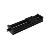 Impresora 3D CNC Riel Lineal Eje Z Plomo T8 Tornillo C-beam Mesa Deslizante Actuador Kit Guías Lineales Soporte Paso Servo Motor Herramienta Estabilidad Y Fiabilidad(Lead 2mm-Black,200mm)