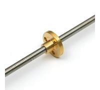 Impresora 3D Con Tornillo De Avance T5, Rosca De 5 Mm, Avance De 1 Mm, Paso De 1 Mm, Varilla Trapezoidal De Acero Inoxidable De 150-1000 Mm Con Tuerca De Latón, 1 Unidad(400mm)