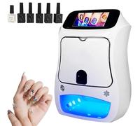 Impresora 3D de Nail Art, Impresora Digital Automática para Uñas con Pantalla Táctil de 5 Pulgadas, Control por App & Curado UV - Máquina DIY con 3000 Diseños para Salón, Hogar & Boda