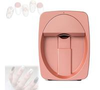 Impresora 3D de uñas, robot for pintar uñas, impresora inteligente, impresora digital for diseño de uñas, control mediante aplicación móvil, listo en 30 segundos, compatible con WiFi/DIY/USB(Pink)