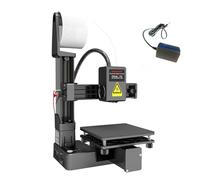Impresora 3D FDM para Principiantes, FáCil De Usar Y Silenciosa, con Cama ExtraíBle, TamañO De ConstruccióN De 100 X 100 X 100 mm, Ideal para El Hogar, La EducacióN Y Los NiñOs Black