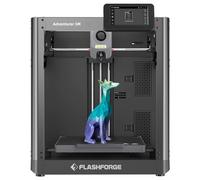 Impresora 3D Flashforge Adventurer 5M, nivelación automática, velocidad de impresión máxima de 600 mm/s, recordatorio de agotamiento del filamento, 220x220x220mm AD 5M negro